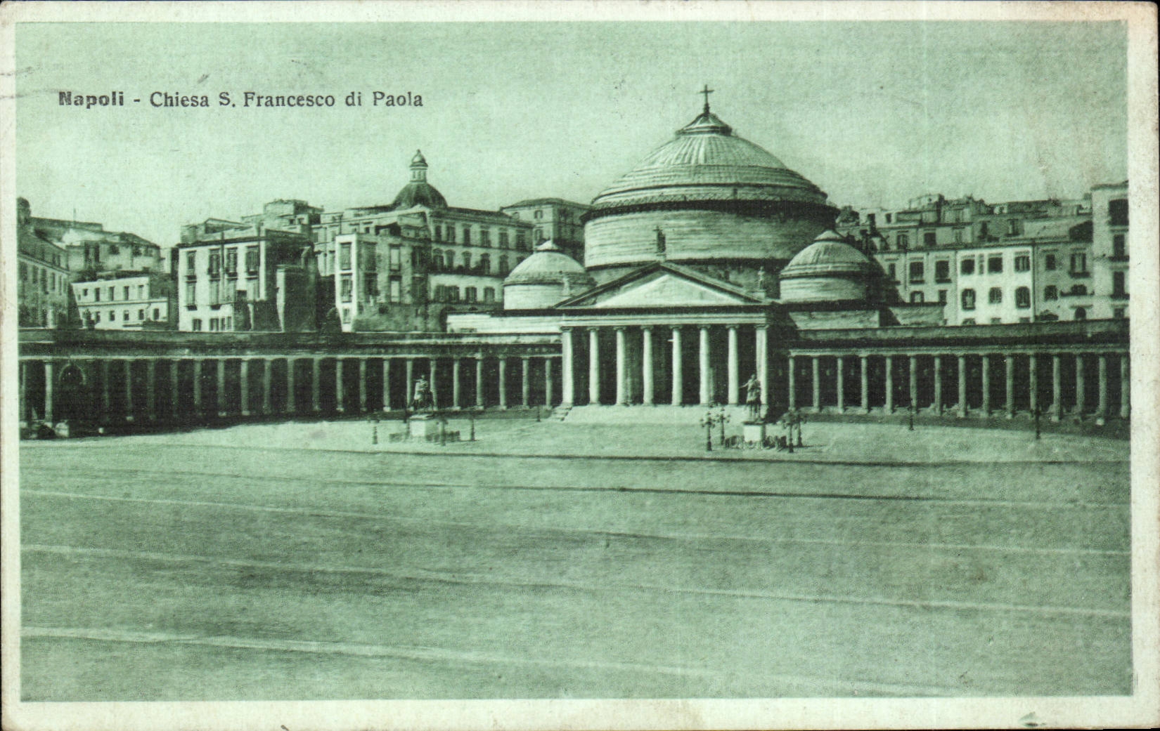 Italie Italia CPA Napoli Chiesa s Francesco di Paola