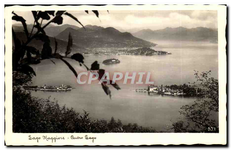 Italie Italia CPA Lago maggiore Centro Lago