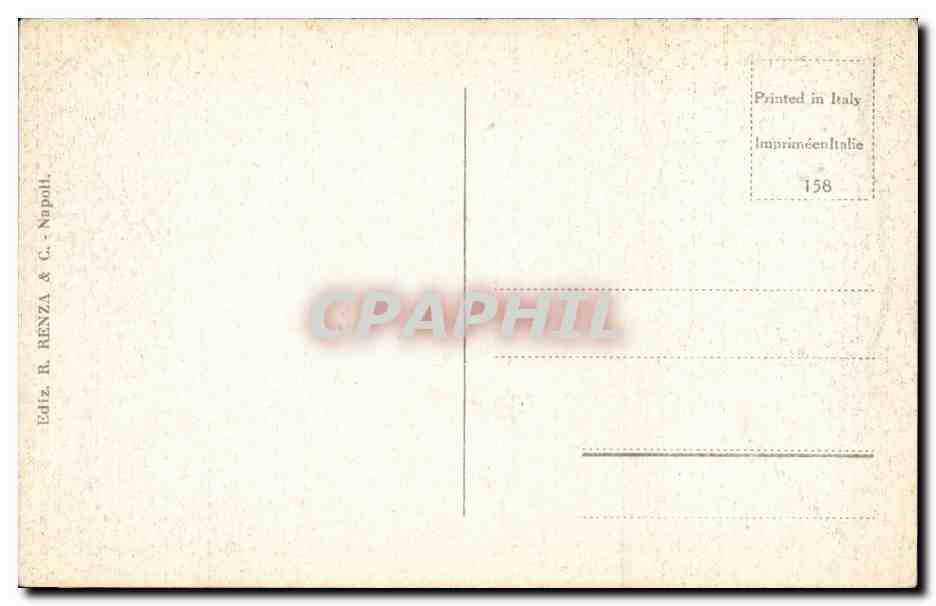 Italie Italia CPA Napoli — Verso