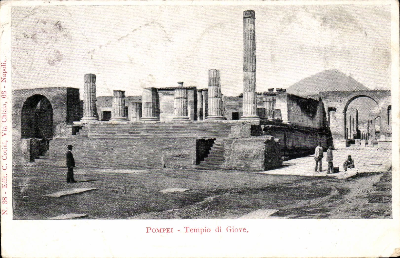 Italie Italia Pompei CPA Templo di Giove