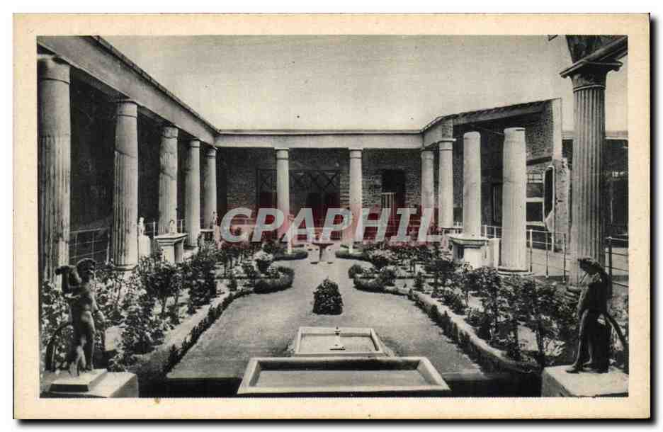 Italie Italia Pompei CPA Casa dei Vettii Peristilio