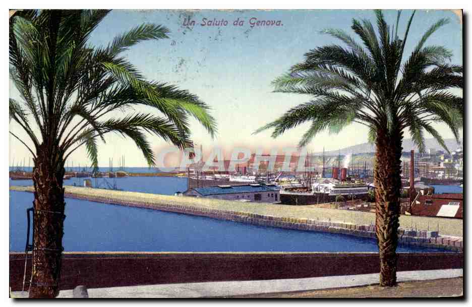 Italie Italia CPa Un saluto da Genova