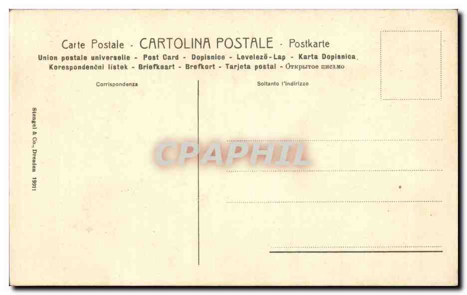Italie Italia CPA Pompei Casa del Vetti — Rückseite