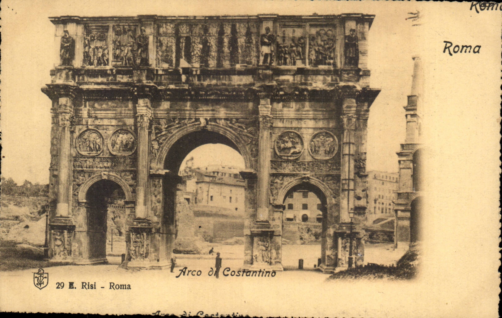 Italie Italia CPA Roma Arco di costantino