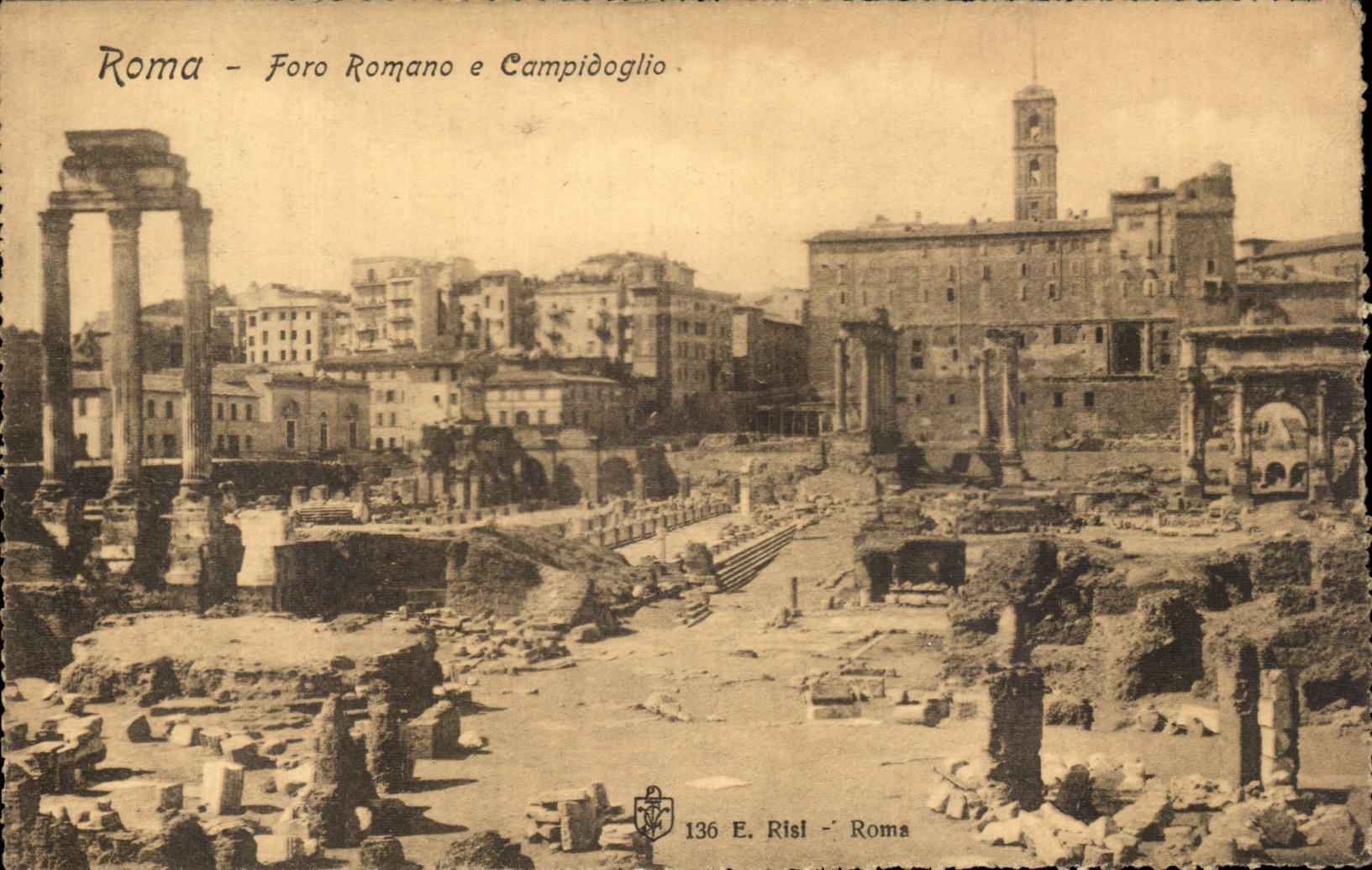 Italie Italia CPA Roma Foro Romano e Campidoglio