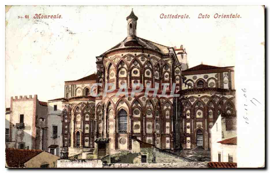 Italie Italia CPA Monreale Cattedrale Lato orientale