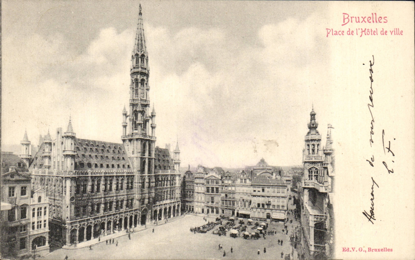Belgie Belgique Bruxelles CPA Place de l'hotel de ville