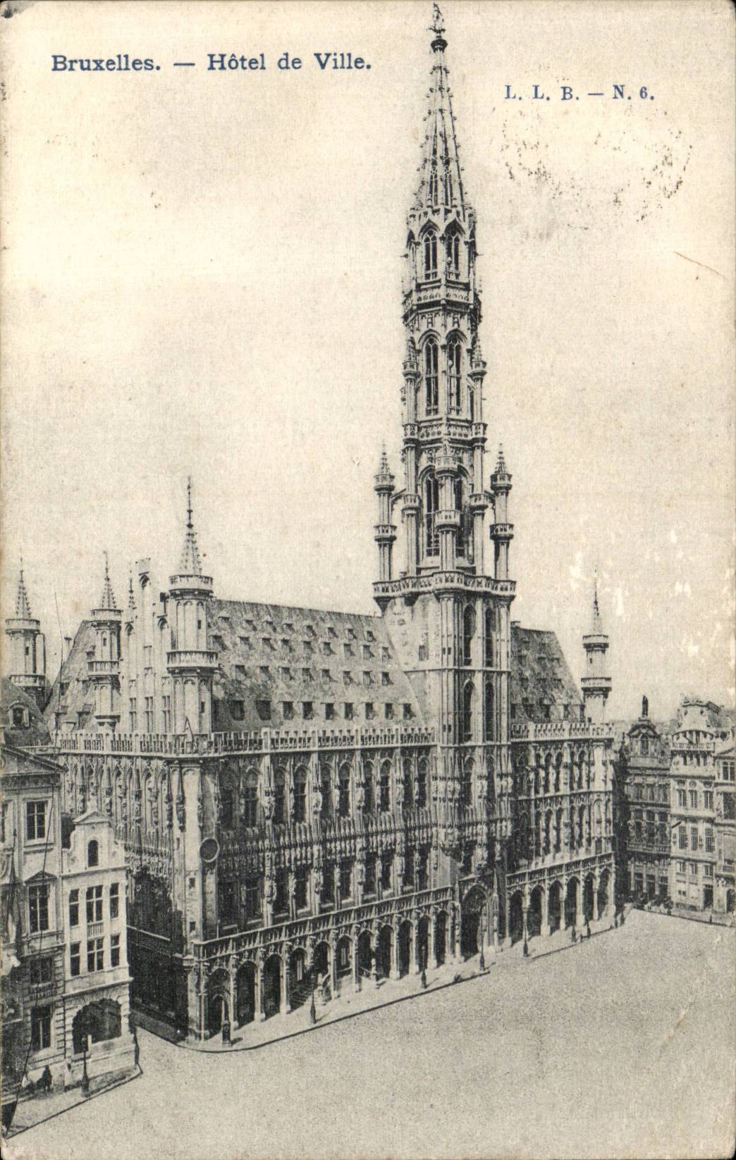 Belgie Belgique Bruxelles CPA Hotel de ville
