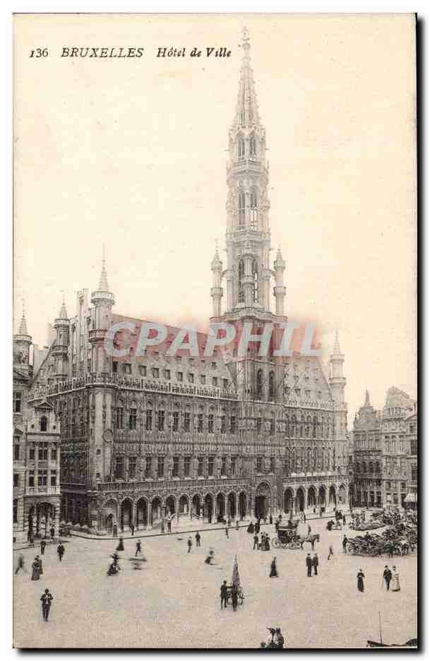 Belgie Belgique Bruxelles CPA Hotel de ville