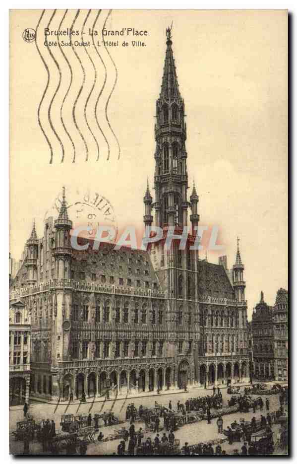 Belgie Belgique CPA Bruxelles la grand place
