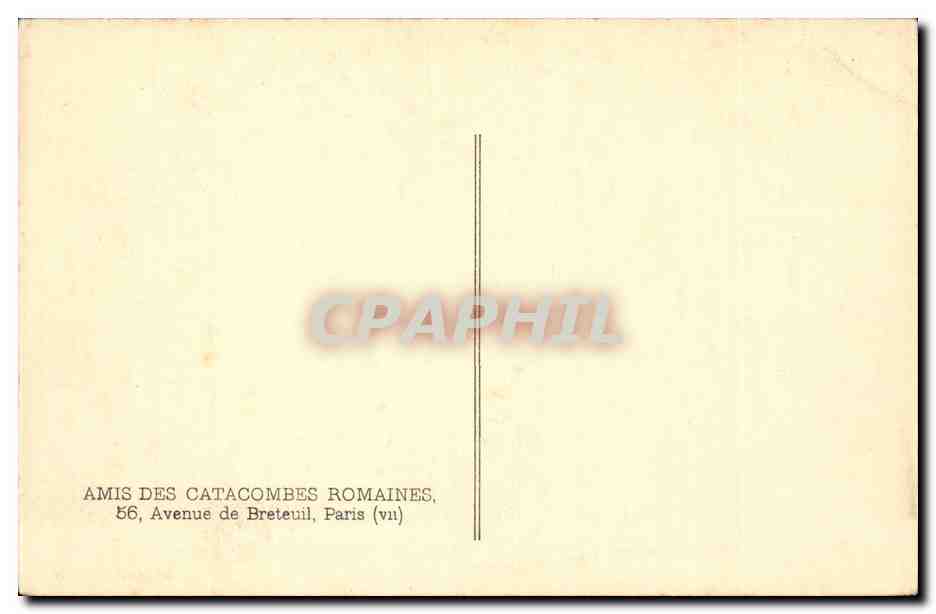 CPA Rome Catacombe des SS Pierre et Marcellin La vierge et les mages — Rückseite
