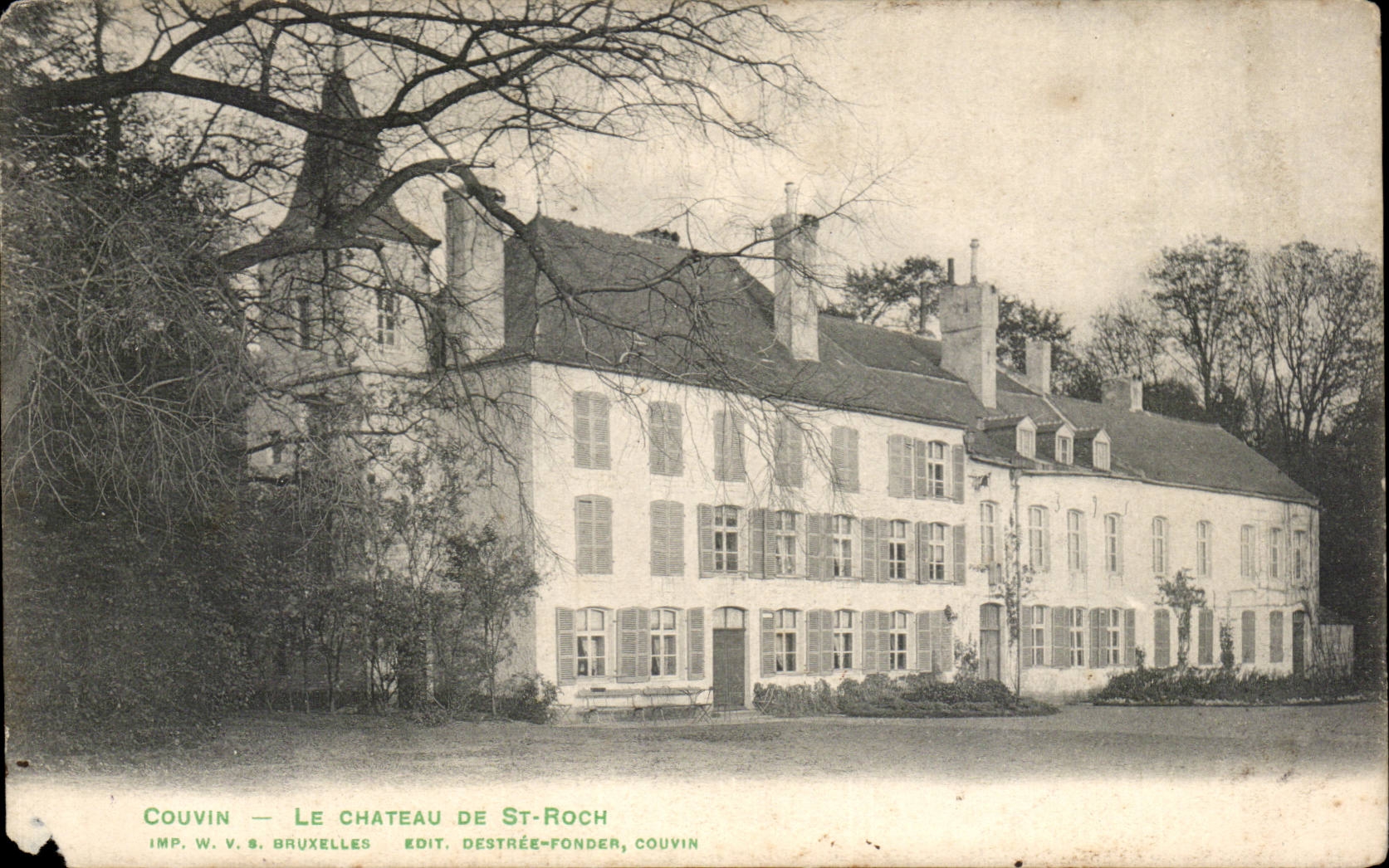 Couvain — Le Château de St-Roch — Imp. W. V. & Bruxelles, Edit. Destree-Fonder, Couvin