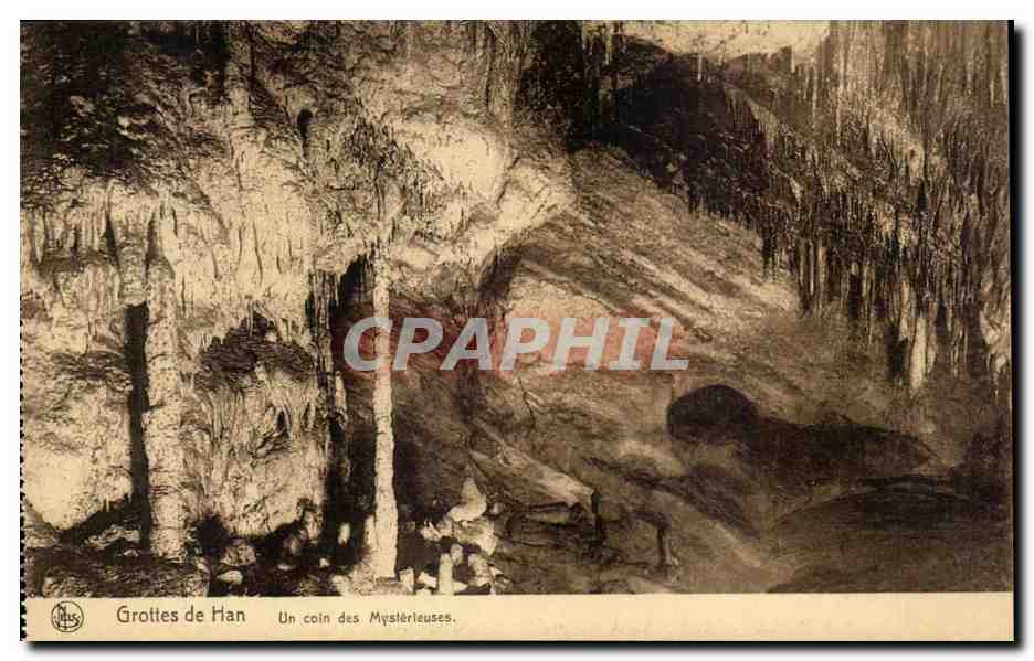 CPA Belgique Grottes de Han Un coin des mysterieuses