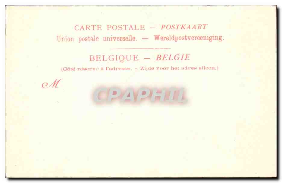 CPA Belgique Courtrai Cheminee de l'hotel de ville — Rückseite