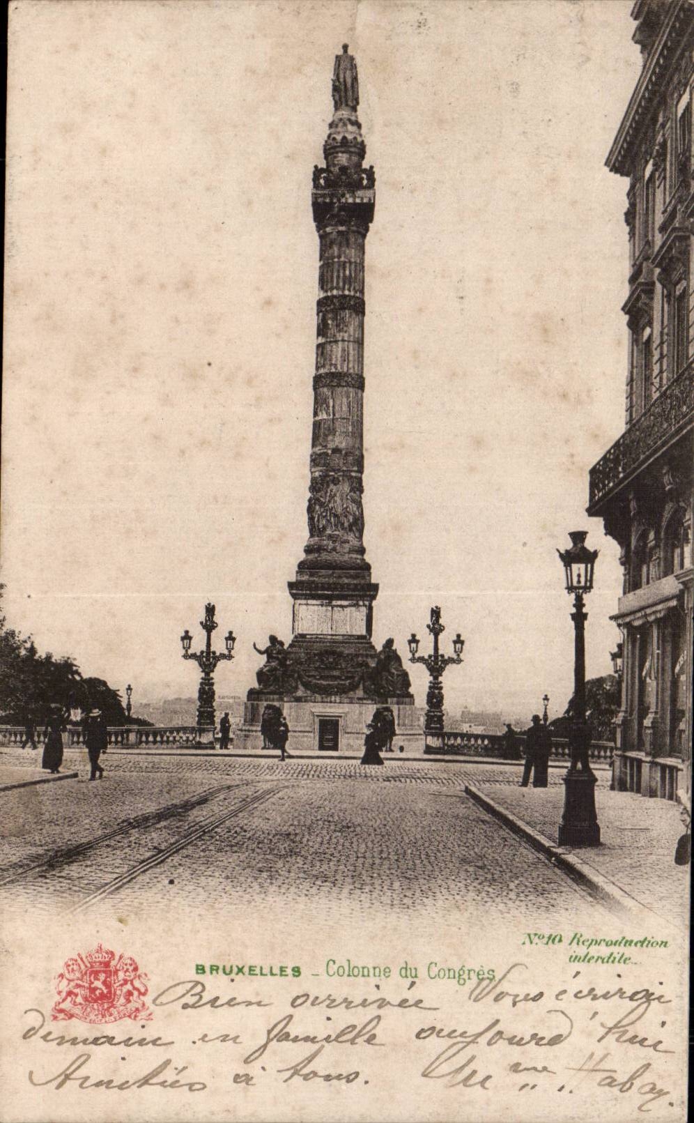 CPA Belgique Bruxelles Colonne du Congres