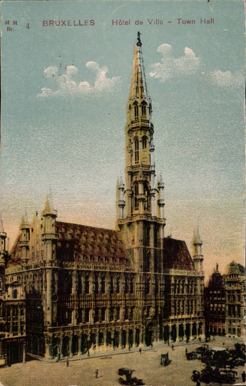 CPA Belgique Bruxelles Hotel de ville