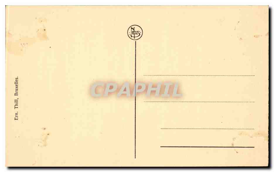 CPA Belgique Bruxelles Eglise Sainte Gudule — Rückseite