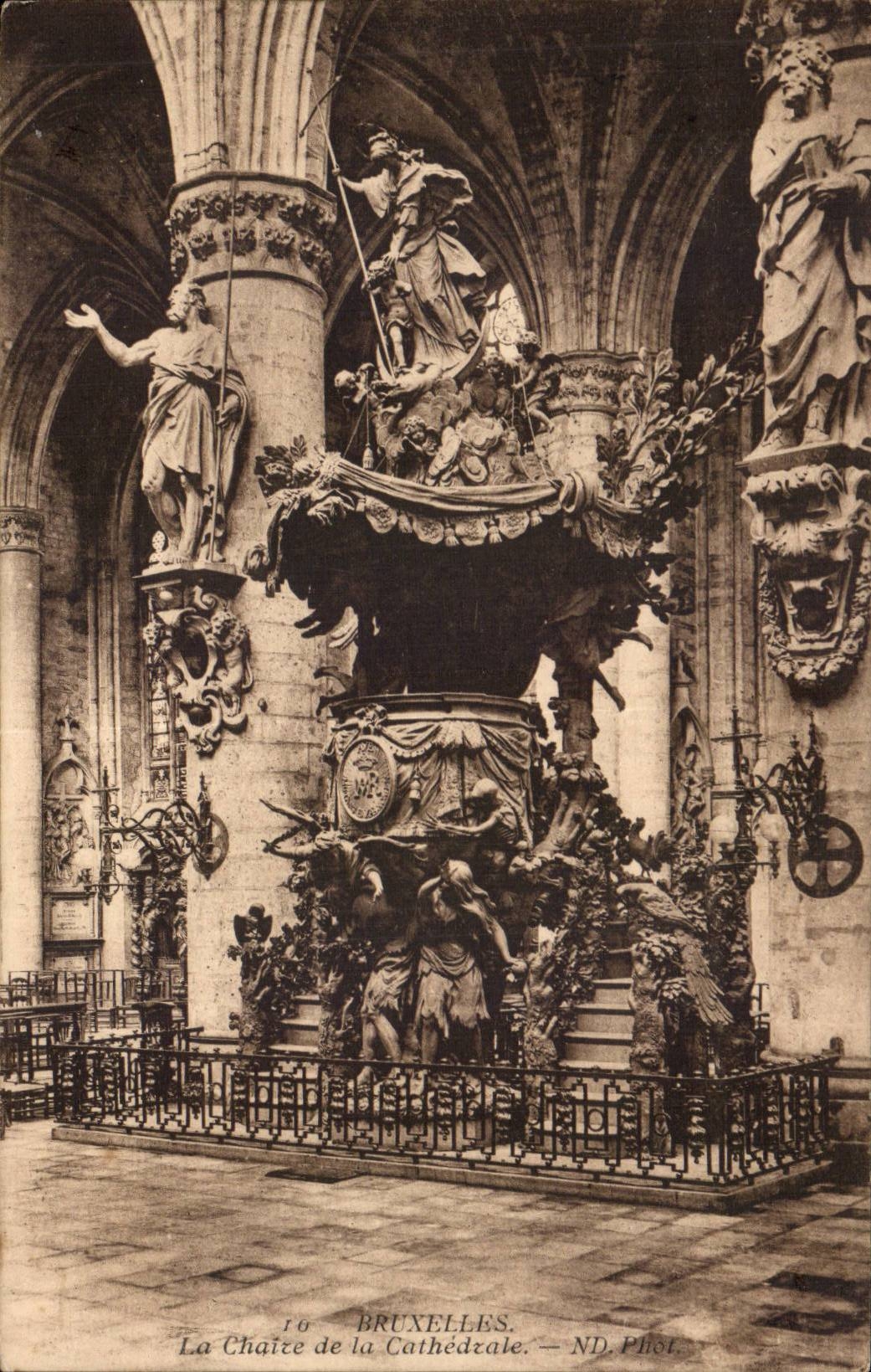 CPA Belgique Bruxelles La chaire de la cathedrale