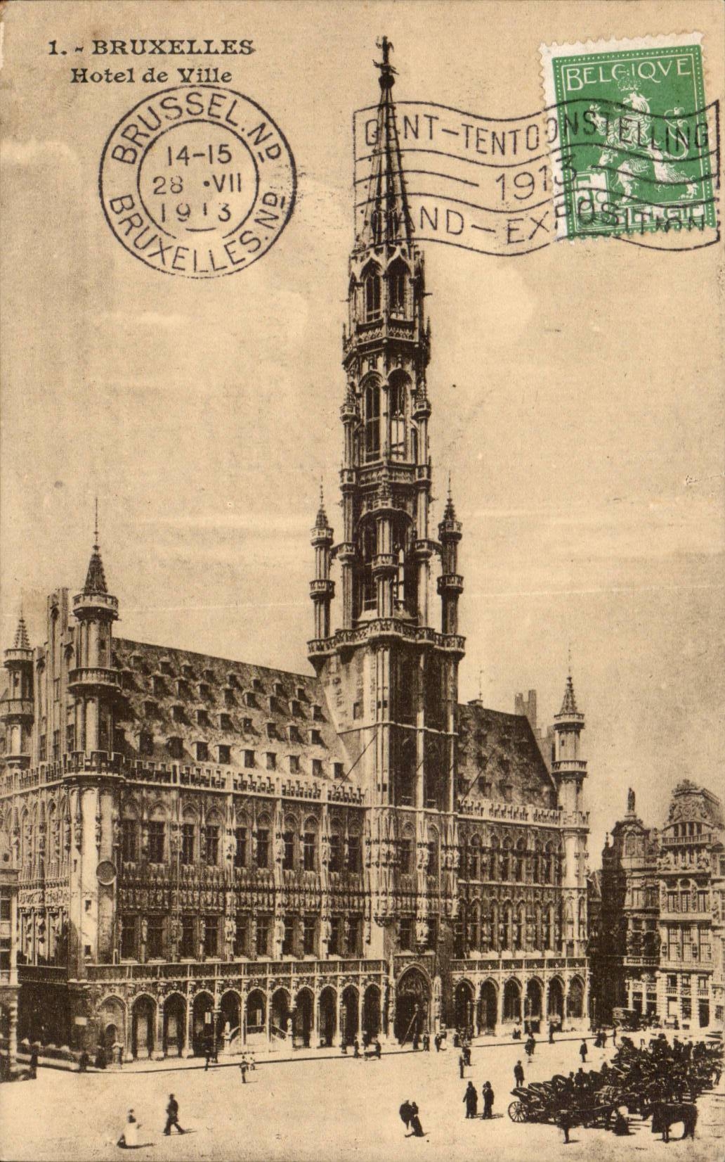 CPA Belgique Bruxelles Hotel de ville