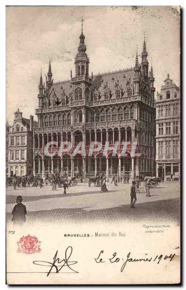 CPA Belgique Bruxelles Maison du roi