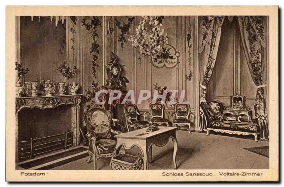 CPA Potsdam Schloss Sanssouci Volaire Zimmer