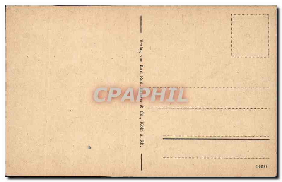 Coblence - Schiffsbrücke gegen Hôtel Coblenzer Hof u. Riesen-Fürstenhof — Rückseite