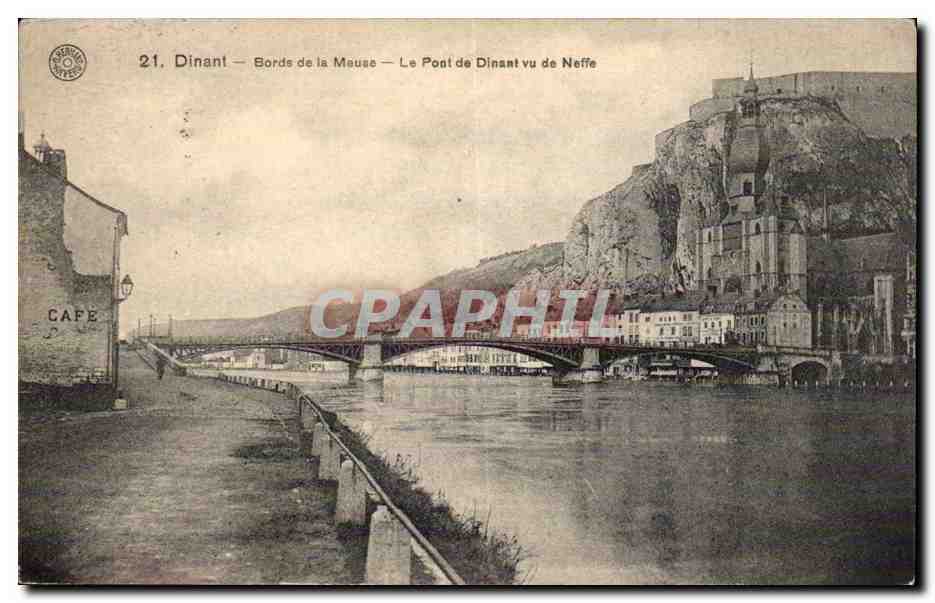 Dinant — Bords de la Meuse — Le Pont de Dinant vu de Neffe