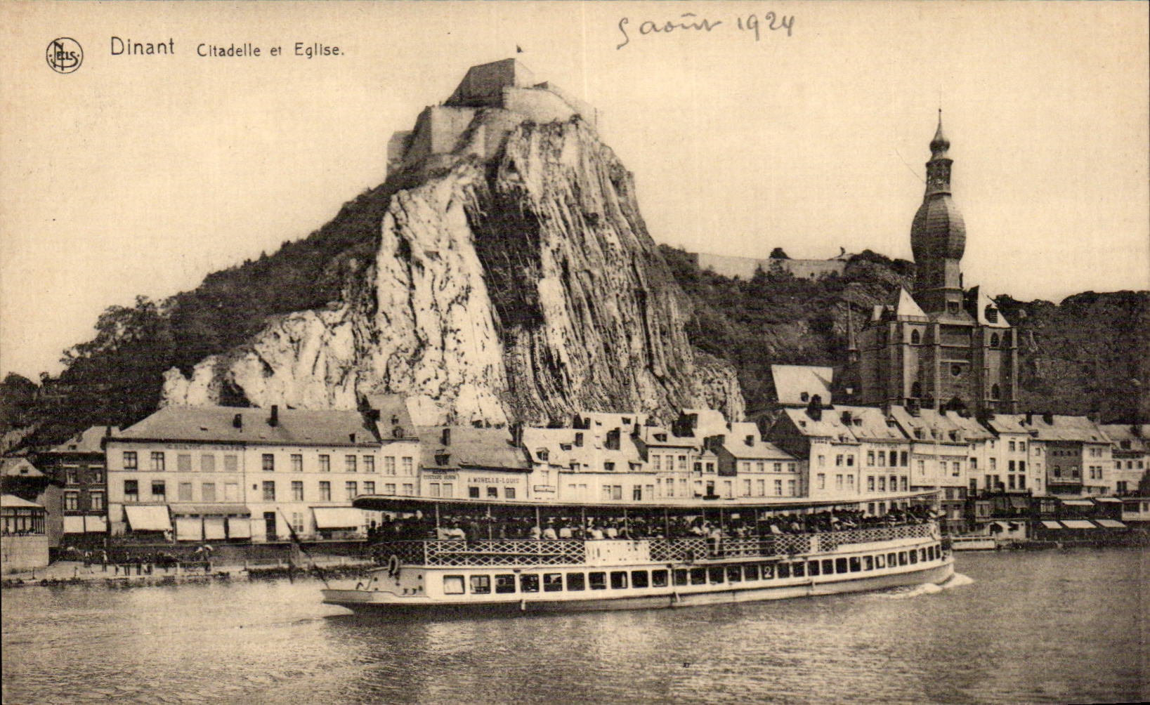 CPA Dinant La citadelle et l'eglise
