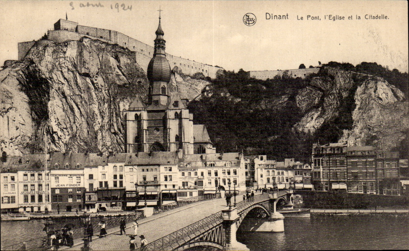 CPA Dinant La citadelle et l'eglise