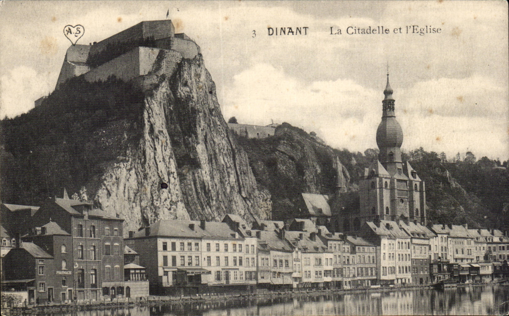 CPA Dinant La citadelle et l'eglise