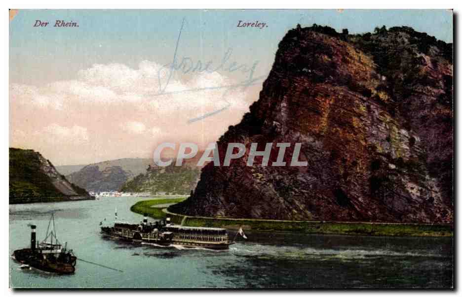 Loreley — Le Rhin — éditeur Ludwig Feist, Mainz, n° 6067