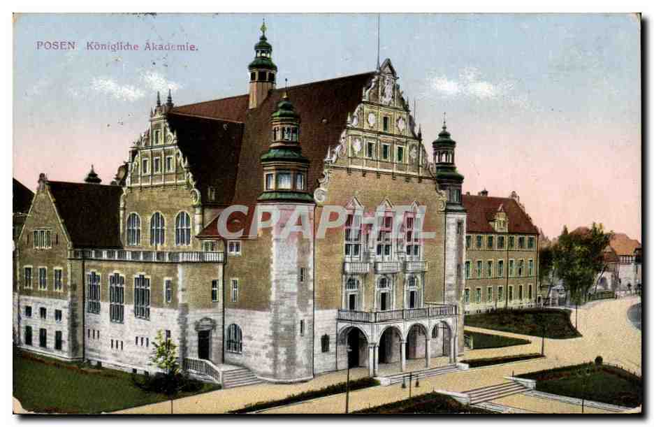 CPA Posen Konigliche Akademie Poland Pologne Poznan
