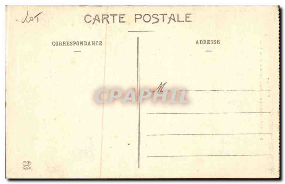 Rocamadour — Vue Générale du Sud — Magasin du Pyrénées — Verso
