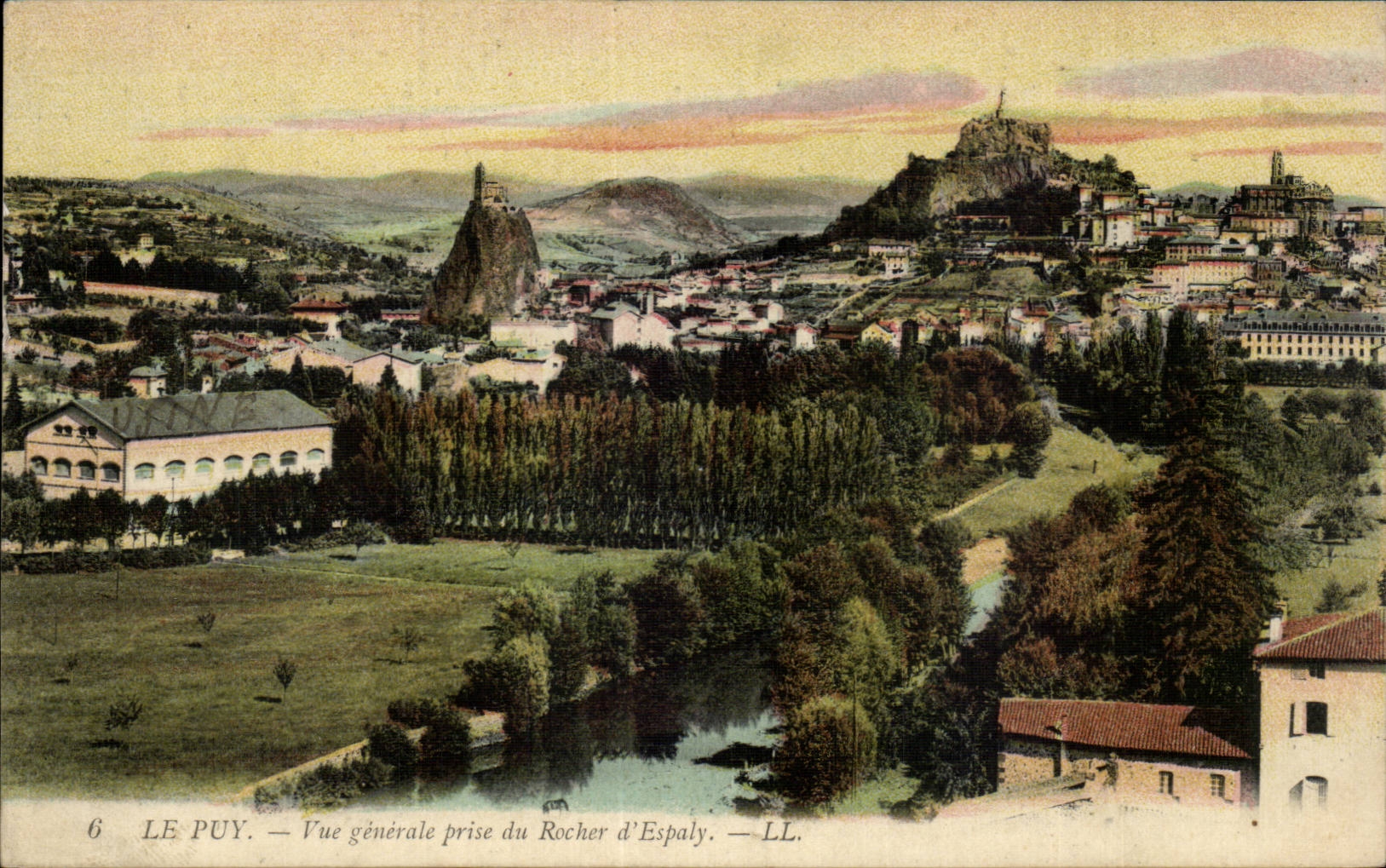Le Puy — Vue générale prise du Rocher d'Espaly — LL