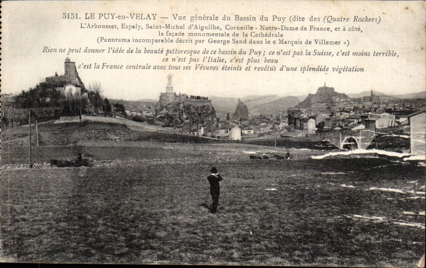 CPA Le Puy en Velay Vue generale du bassin du Puy