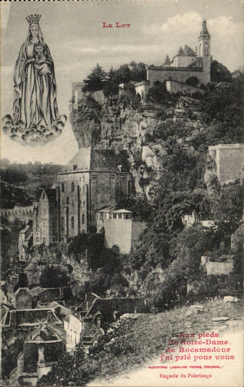 Notre-Dame de Rocamadour — Le Lot — Magasin du Pèlerinage, Toulouse