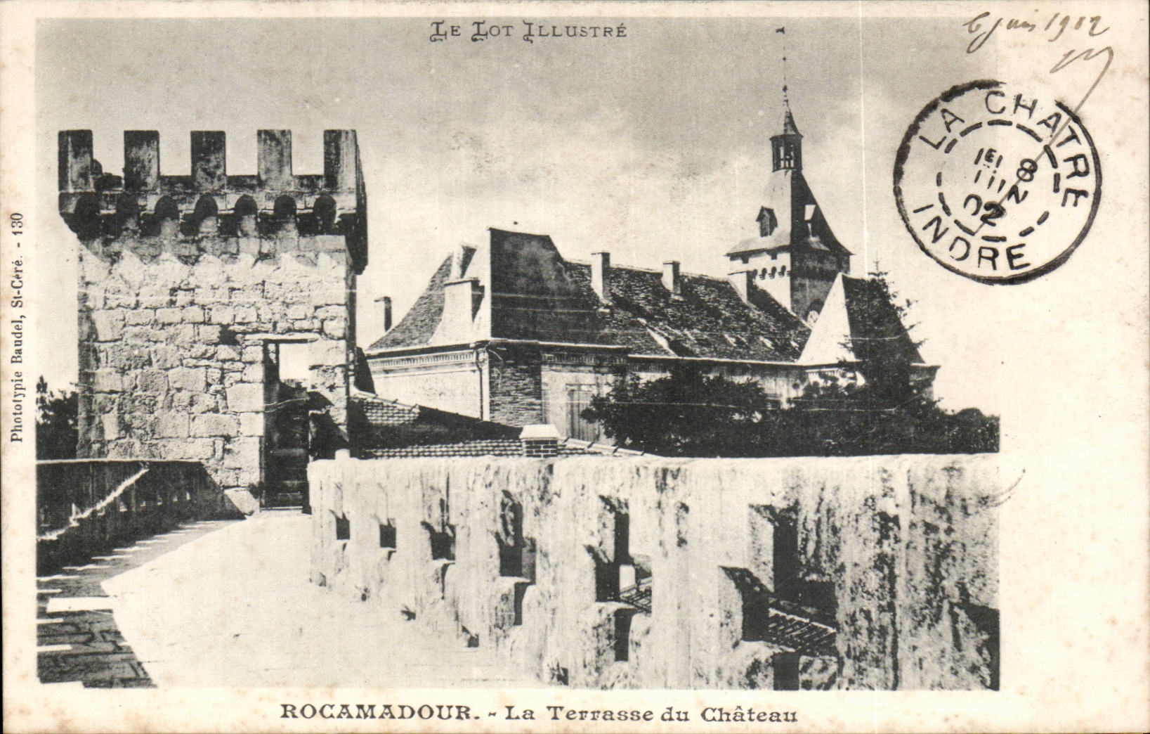 CPA Rocamadour La terrasse du chateau