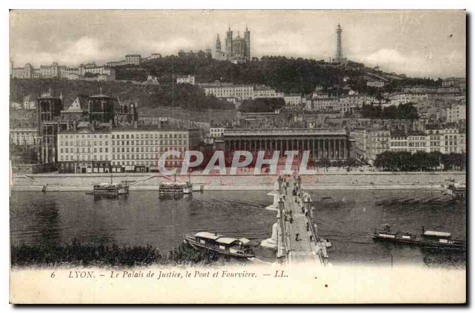 LYON — Le Palais de Justice, le Pont Fourvière — LL.