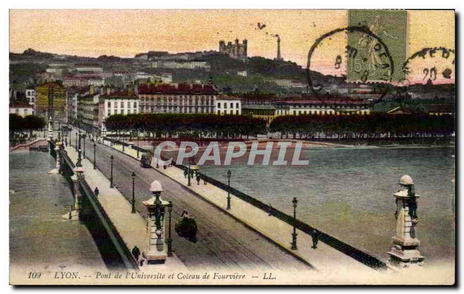Lyon CPA Pont de l'universite et coteau de Fourviere