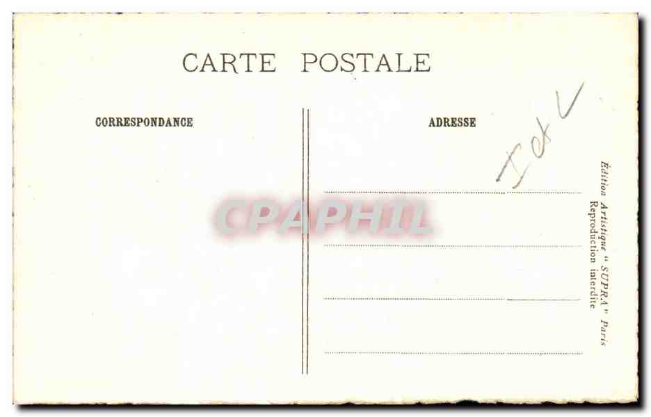 Chenonceaux CPA Le chateau  — Rückseite