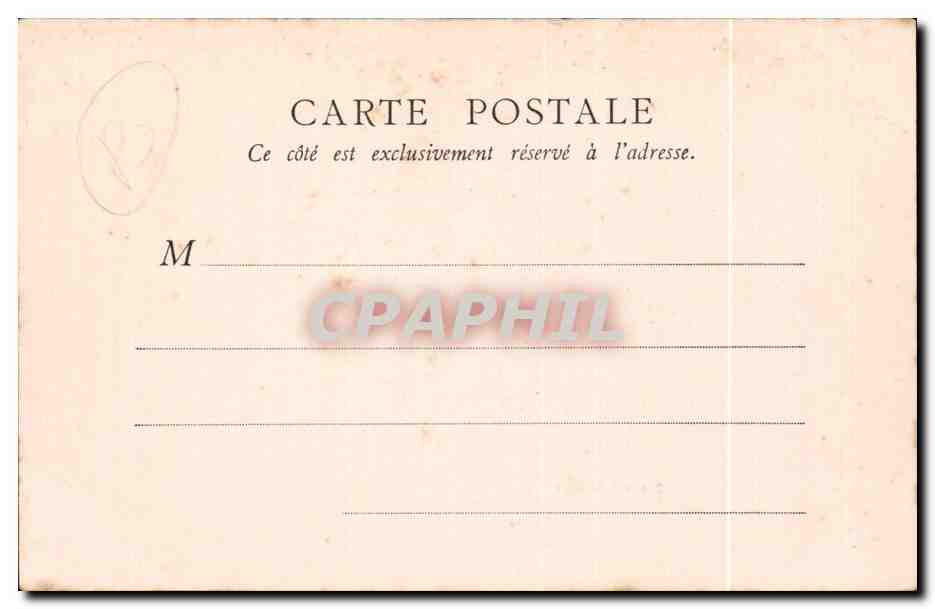 Amboise CPA Le chateau Porte du chateau Blois — Rückseite