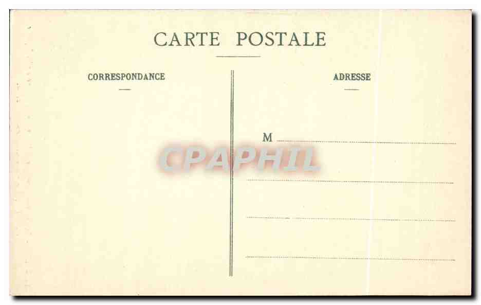 Amboise CPA Le chateau Porte de l'ancien jeu de paume — Rückseite