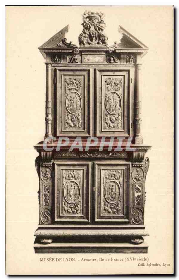 Musée de Lyon — Armoire, Île de France (XVIe siècle) — Coll. Sylvestre, Lyon