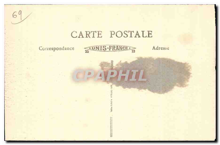 CPA Lyon Place Carnot Monument de la Republique par Peynot (1890) — Verso