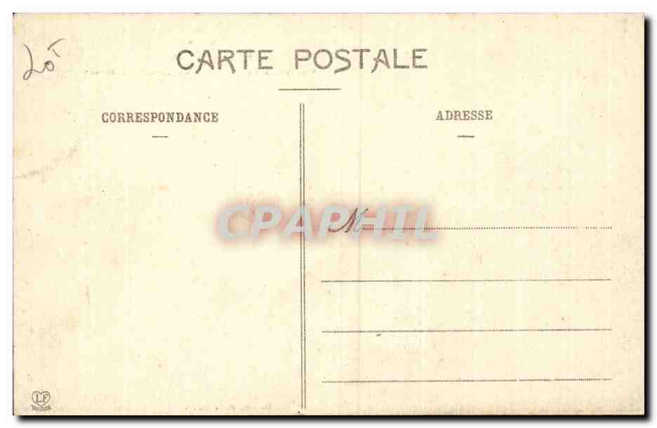 CPA Rocamadour Vue prise de la route de Labastide Murat — Rückseite