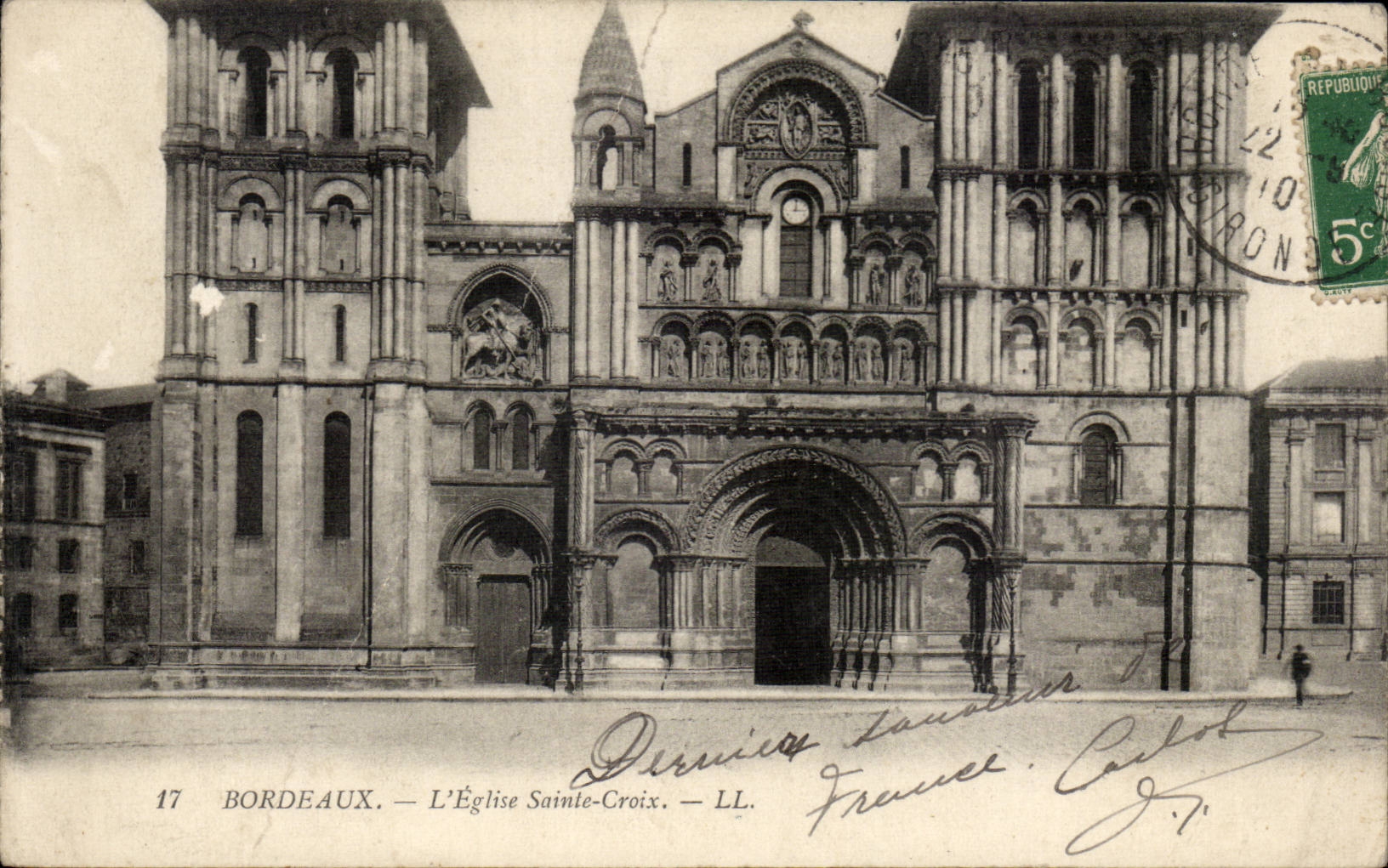 CPA Bordeaux L'eglise Sainte Croix