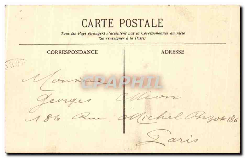 CPA Bordeaux La cathedrale et la Tour pey Berland — Verso