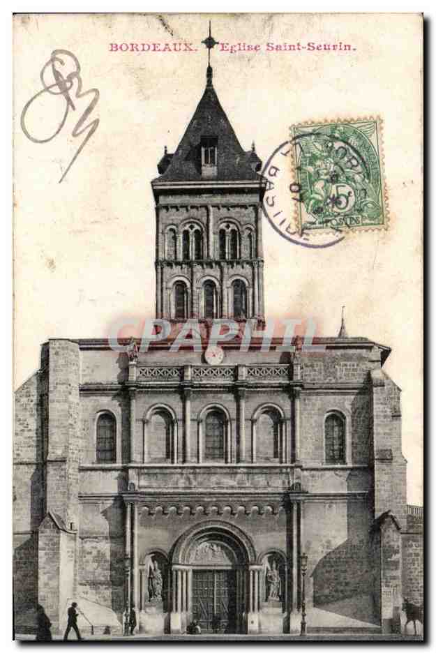 CPA Bordeaux Eglise Saint Seurin