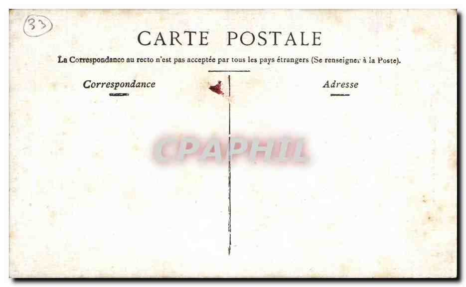 CPA Bordeaux Porte Cailhau — Verso