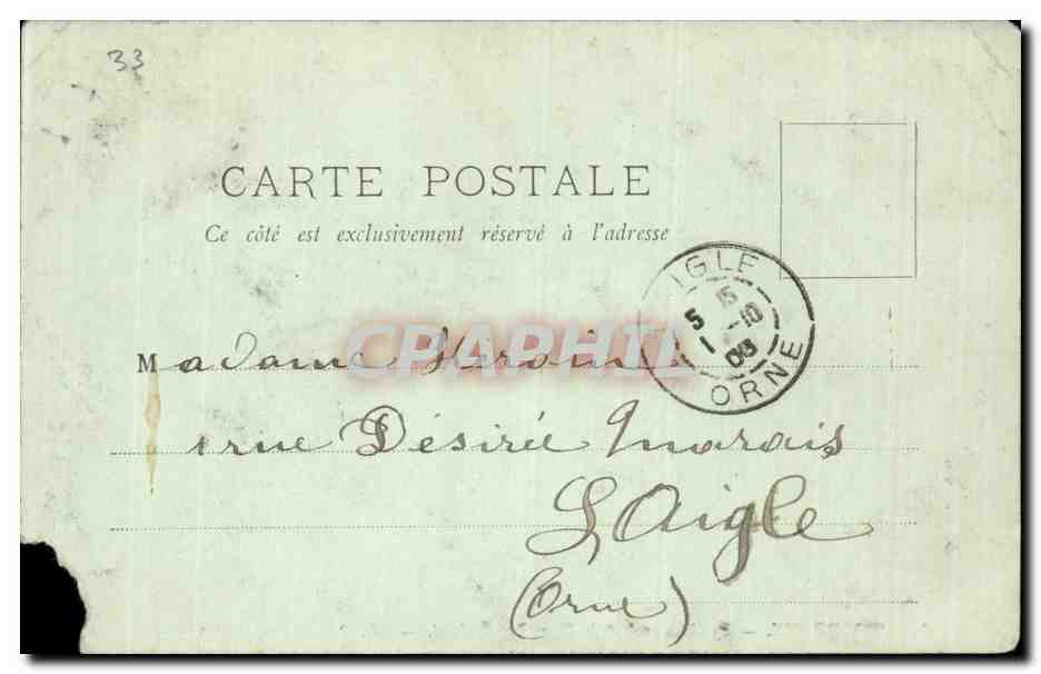 Bordeaux — La Catedral y la Torre Puy-Berland — LL. n°38 — Reverso